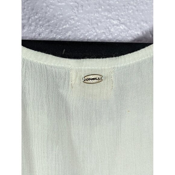 NWOT O'Neill Womens Embroidered Top Boho Peasant Festival Comfort  L - Picture 6 of 6